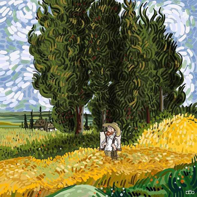 动画背景及matte painting的绘制_如何制作动画背景_动画背景框